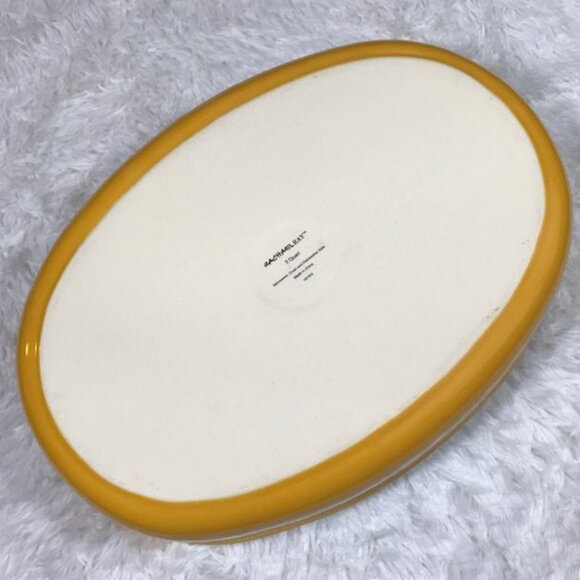 NWOT Rachael Ray Yellow 3qt Oval Handled Baking Dish - Picture 8 of 12